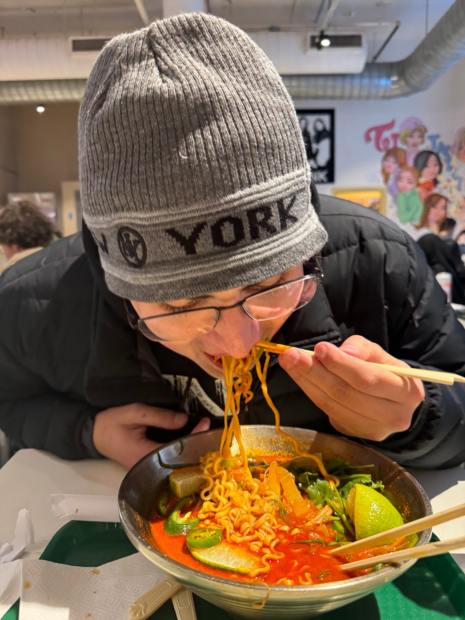 I should’ve gotten my own bowl. 